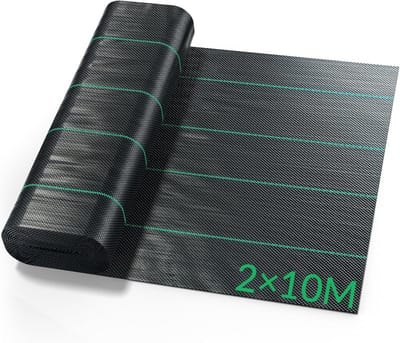 Onkruidmembraan - Bodembedekker doek - Tuin onderhouden - Heavy Duty PP stof - 2 x 10 meter - Zwart