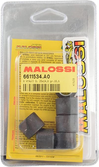 malossi variatorrol voor kymco 125 dink scooter na 1996 20x14.6 10.5grs / 6611534.a0 nieuw