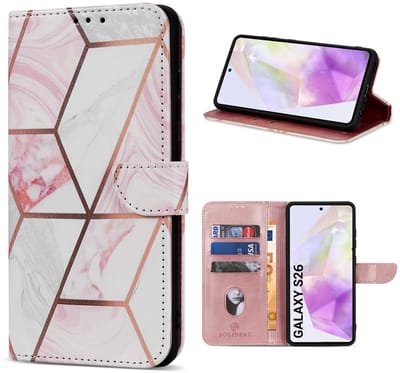 Solidenz hoesje - Geschikt voor Samsung Galaxy S26 - Bookcase - Marmer