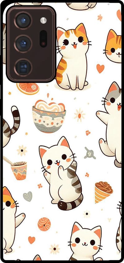Smartphonica Telefoonhoesje Geschikt voor Samsung Galaxy Note 20 Ultra met katten opdruk - TPU backcover case cat design geschikt voor Samsung Galaxy Note 20 Ultra