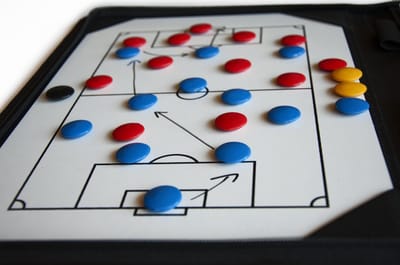 Tactische tas voor voetbaltrainers