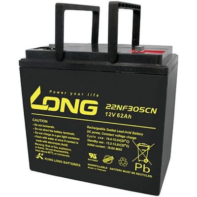 Long 22NF305CNE Loodaccu 12 V 62 Ah Loodvlies (AGM) (b x h x d) 226 x 214 x 135 mm M6-schroefaansluiting Cyclusbestendig, Geringe zelfontlading,