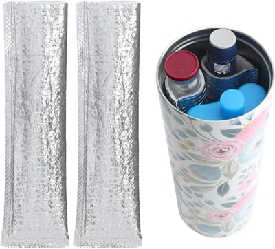 Insulinepen Beschermtas van Aluminiumfolie - Geïsoleerde Opbergcases voor Diabetespennen en Peptideflessen, Ideaal voor Medicijnorganisator en Koeltas voor Reizen - Set van 2