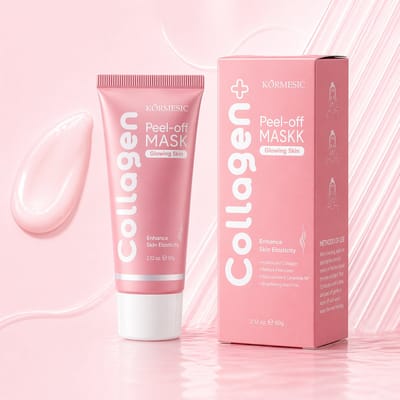 Kormesic Collageen Peel Off Masker | Nachtmasker Gezicht| Anti Rimpel Masker| Hydraterend Gezichtsmasker| Poriën Verkleinen | Zwarte Puntjes Verwijderen | Huidverstevigend Masker | Anti Aging Verzorging | Collageen Huidverzorging | Peel Off Mask 60g