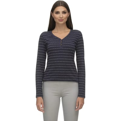 Dames-T-shirt met lange mouwen Ragwear Pinkki Stripes