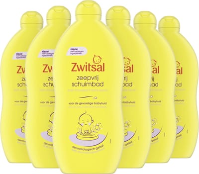 Zwitsal Zeepvrij Schuimbad - 6 x 700 ml - Voordeelverpakking