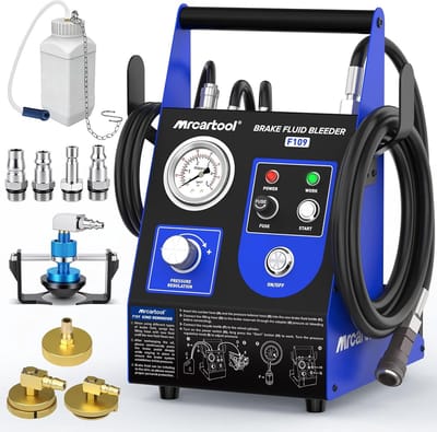 Remvloeistofwisselapparaat - Remontluchter - Onderhoud Auto - Automatische Bediening - 9 Adapters - Blauw