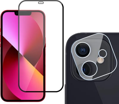 Screenprotector geschikt voor iPhone 12 Mini - Beschermglas Screen Protector Glas Full - Camera Screen Protector voor Screenprotector geschikt voor iPhone 12 Mini