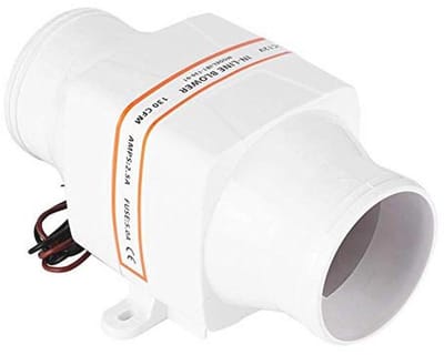 Krachtige 12V/24V DC Inline Marine Wig Luchtventilator voor Jachtboot en RV