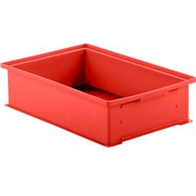 Stapelbak 14/6-2 H - L 465/450 x B 315/300 x H 120 mm - 12 l - 16 stuks - rood