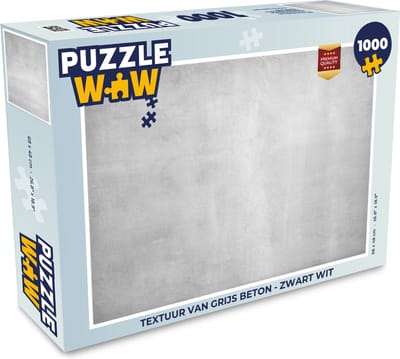 Puzzel Beton - Grijs - Cement - Industrieel - Structuur - Legpuzzel - Puzzel 1000 stukjes volwassenen