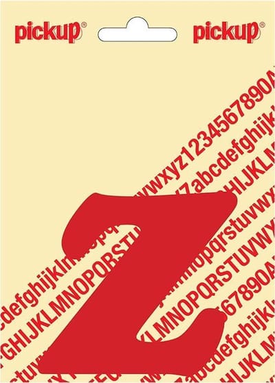 Pickup plakletter CooperBlack 80 mm - rood Z