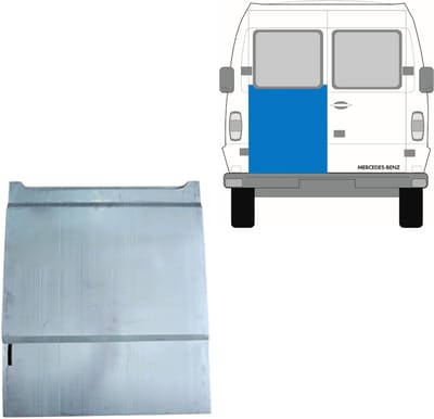 Reparatie plaatwerk achterste deuren voor Mercedes T1 207-410 1977-1995 / Links