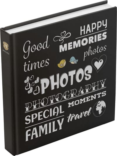 Fotoalbum - Henzo - Fantasy Wording - 400 foto's - Zwart