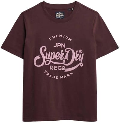 Superdry - Premium Script Entry T-shirt - Dames - T-shirts