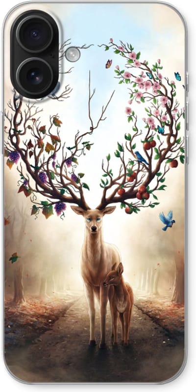 Case Company® - Hoesje geschikt voor iPhone 16 Plus hoesje - Seasons Change - Soft Cover Telefoonhoesje - Bescherming aan alle Kanten en Schermrand