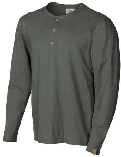 Ivanhoe shirt lange mouwen GY Eje hemp Dark Olive voor heren - Biologisch katoen - Groen