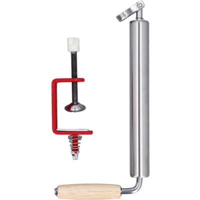 Deegroller RVS Arbeidsbesparend Multifunctioneel met Antislip Handvat Tafelklem Deeg S gray