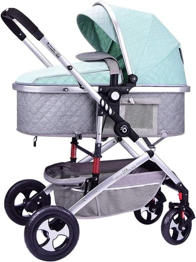 Kinderwagen Compact - Buggy Baby - Comfortabel Reizen - Drievoudig Ademend - 12000 Gram - Groen