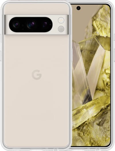 Hoesje - Geschikt voor Google Pixel 8 Pro - Sterk & Shockproof - Hoes Cover - Siliconen Case - Telefoonhoesjes - Transparant