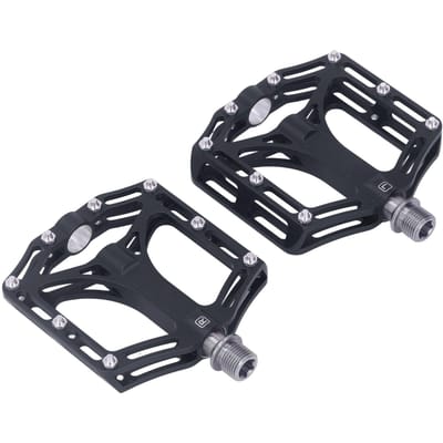 1 Paire de Pédales de Vélo de Montagne Universelles Légères en Alliage de Titane Pédales de Vélo de Route pour Vélo de Route Montagne BMX VTT Noir noir