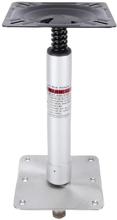 Dailygoods- Voetstuk Aluminium Legering - Basisplaat 7in x 7in - Geschikt voor Mariene Boten - Pedestal Beugel - Voor Ponton/Basboten - Veelzijdig Gebruik - Stoelbasis