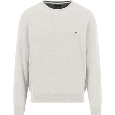 Fynch-Hatton Trui O-Neck Merino Cashmere Winter White / male