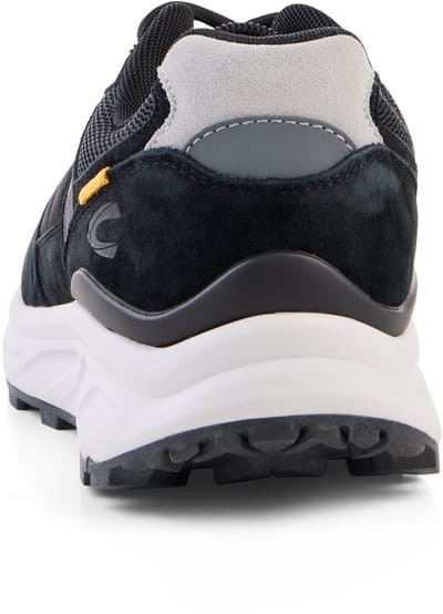 camel active Sneaker van nubuck en textielmix met comfortabele zool - Maat menswear-43 - Zwart