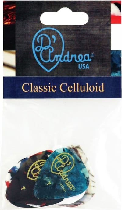 D'Andrea - Classic Celluloid - Plectrum - 0.46 mm - 12-pack