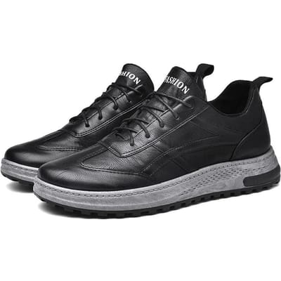 Mode Veelzijdige Herenschoenen Lente Nieuwe Stijl Campus Dikke Zolen Casual Sportschoenen Buiten Trendy Boardschoenen Tenis Masculino 44 black