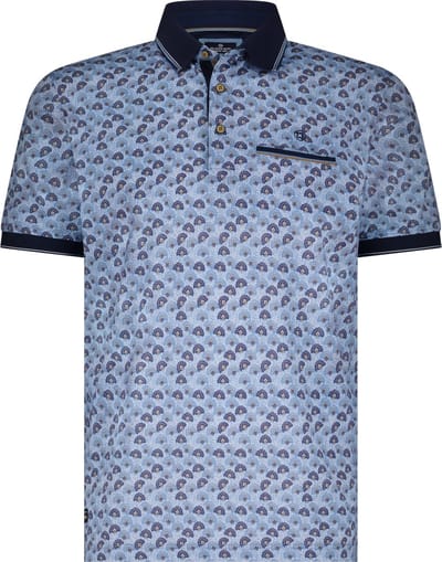 Fellows United Polo fan flowers Light Blue (51.3609 - 118)
