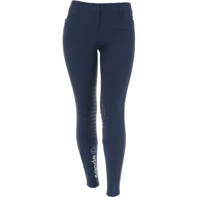 Eqode by Equiline Dames Rijbroek KneeGrip - maat 40 - blue