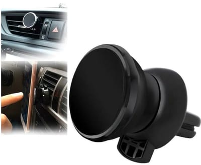 Magnetische telefoonhouder voor in de auto - Magneet - Ventilatierooster - Ventilator- Auto ventilatie houder - Smartphone - Mobielhouder - Autohouder - Auto telefoonhouder - Zwart