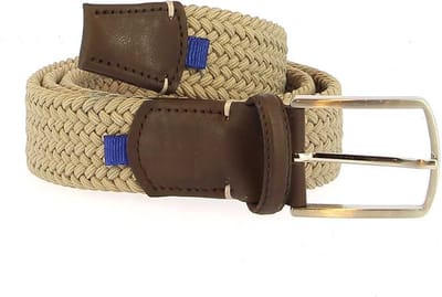 CL Blue Line Stretch Riem - Donker beige