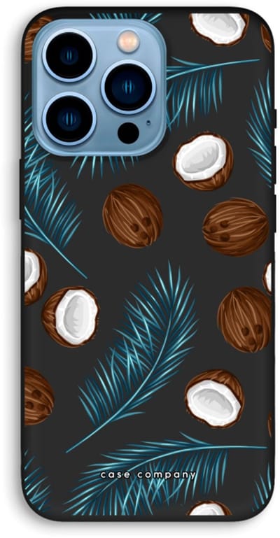 Case Company® - Hoesje geschikt voor iPhone 13 Pro hoesje - Kokosnoot - Biologisch Afbreekbaar Telefoonhoesje - Bescherming alle Kanten en Schermrand