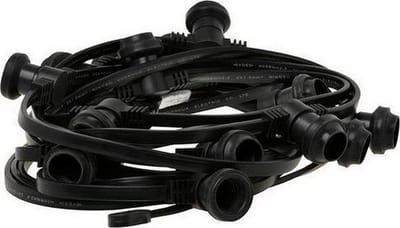 Simply Design P10 Waterdichte Prikkabel met 15 Fittingen 10M Zwart