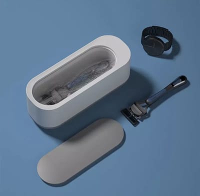 Ultrasonic Cleaner - Ultrasonic Schoonmaak Bakje - Ultrasone Reiniger - Werkend op batterijen - Sieraden - Makeup Kwast en Spons - Bestek - Brillen
