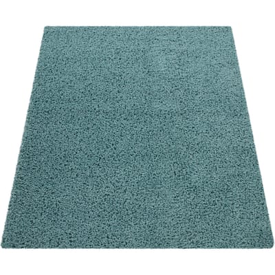 Shaggy tapijt Trista turquoise 120x170 cm