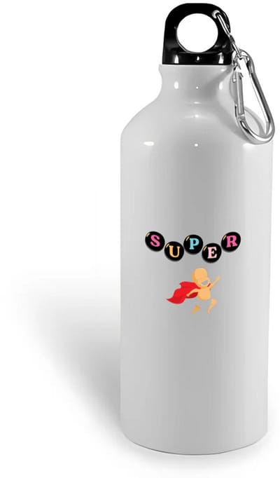 Hacebo® - super baby met cape waterfles - Baby - super baby - verjaardag - geboorte - baby shower - cadeau - kado - geschenk - gift - water fles - 400ML