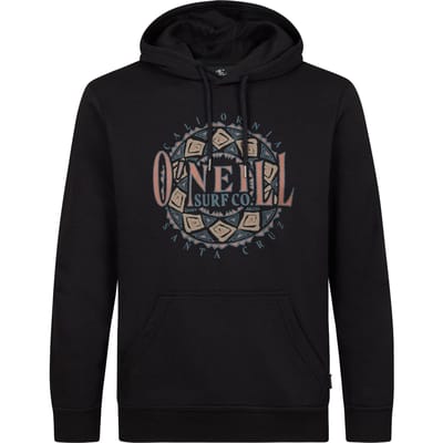 O'Neill  Ikat Graphic Hoodie Black Out Taglia: S | Felpe con cappuccio Outlet | Uomo | Nero