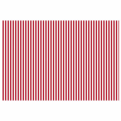 vidaXL - Vervangingsdoek - voor - zonnescherm - Rood - en - Wit - 500 - × - 300 - cm