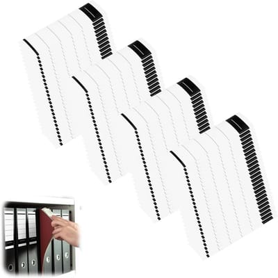 zelfklevende ruglabels 100 stuks - 19×5,4 cm breed - schrijfbaar - geschikt voor 8 cm mappen - kantoor - archief