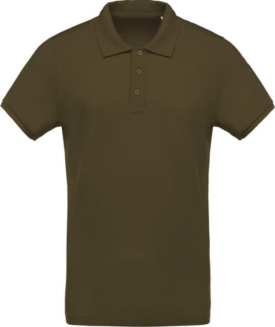 Kariban Menselijk Biologisch Pique-Pique-Poloshirt (Mosgroen)