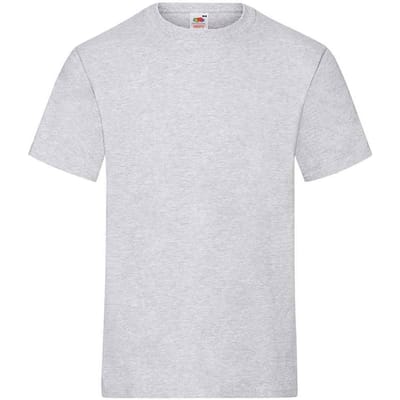 Fruit of the Loom Unisex-T-shirt Heather Volwassenen (Heide Grijs)