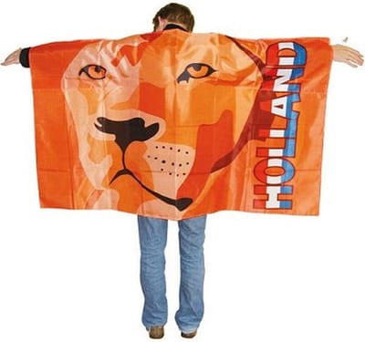 Kostuumvlag Oranje - Juich Cape Holland - voetbal Nederland