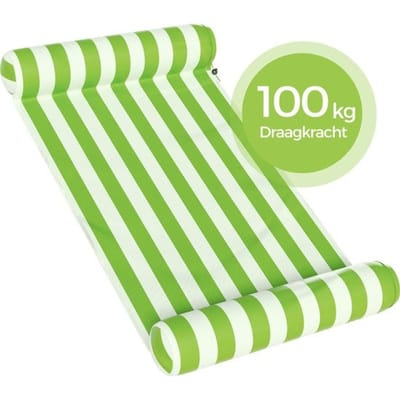 Travelly - Luxe Waterhangmat - Hangmat - Luchtbed - Luchtmatras Zwembad - Waterspeelgoed - Water hangmat - Groen