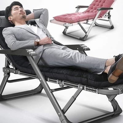 Sun Lounger Garden Chairs Foldable Deck Chair Patio Reclining Chairs Patio Reclining Chairs,Zero Gravity Chair Portable Balcony Leisure Household Bed Armchair Lazy Sofa sun lounger chair (Co