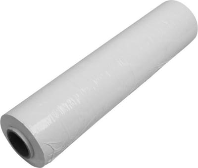 Kortpack - Handwikkelfolie 50cm breed x 300mtr lang, 20my dik - Wit - 1 Rol - Kokerdiameter: 50mm - Stretchfolie - Rekfolie - Handrollen - (005.0899)