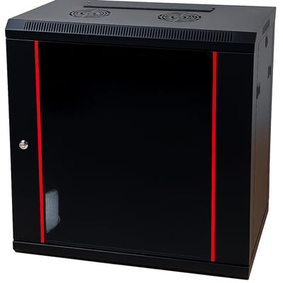 DSIT Baseline 15U wandkast met glazen deur 600x450x770mm (BxDxH) - serverbehuizing - serverrack - 19 inch