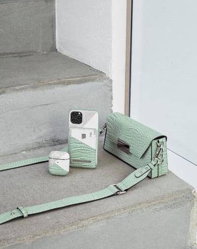 iDeal of Sweden AirPods Case PU voor Pro Palladian Mint Snake